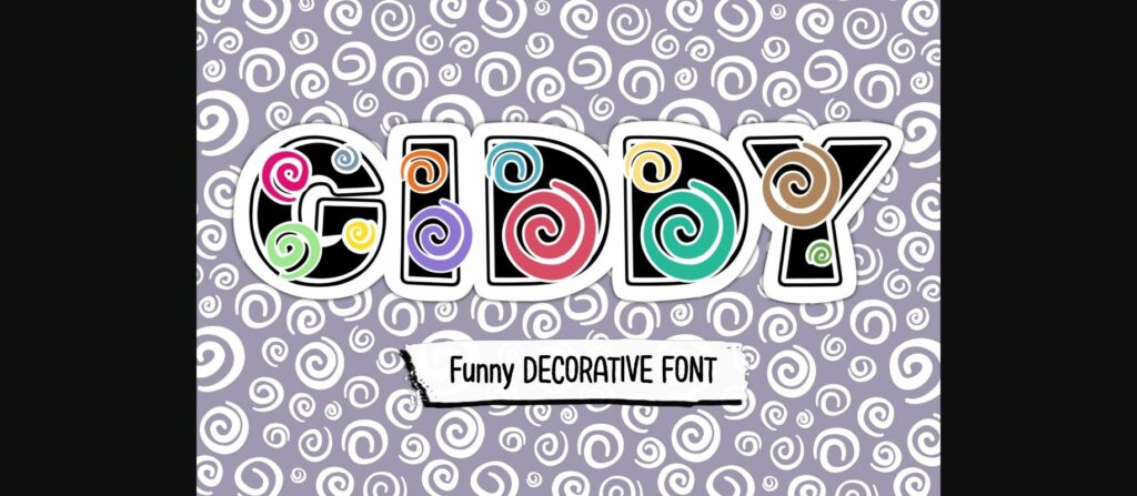 Giddy Font Poster 1