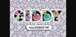 Giddy Font Poster 1