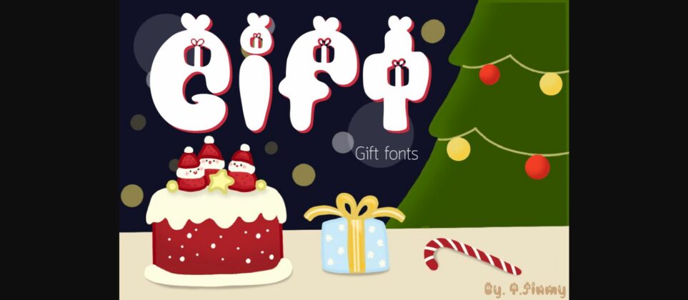 Gift Font Poster 3