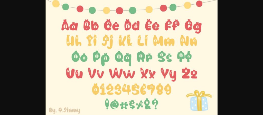 Gift Font Poster 4