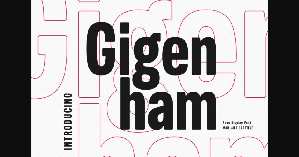 Gigenham Font Poster 1