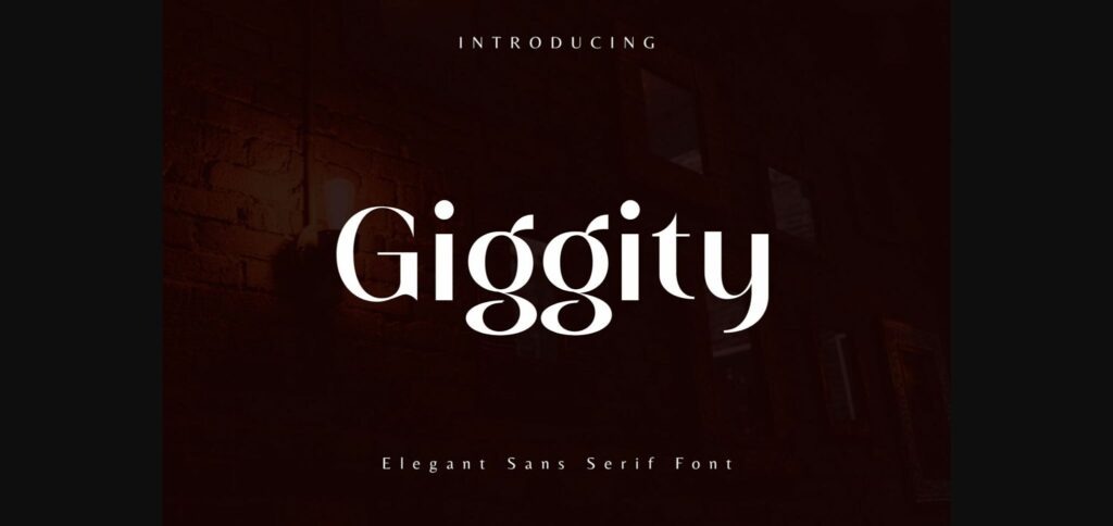 Giggity Font Poster 1