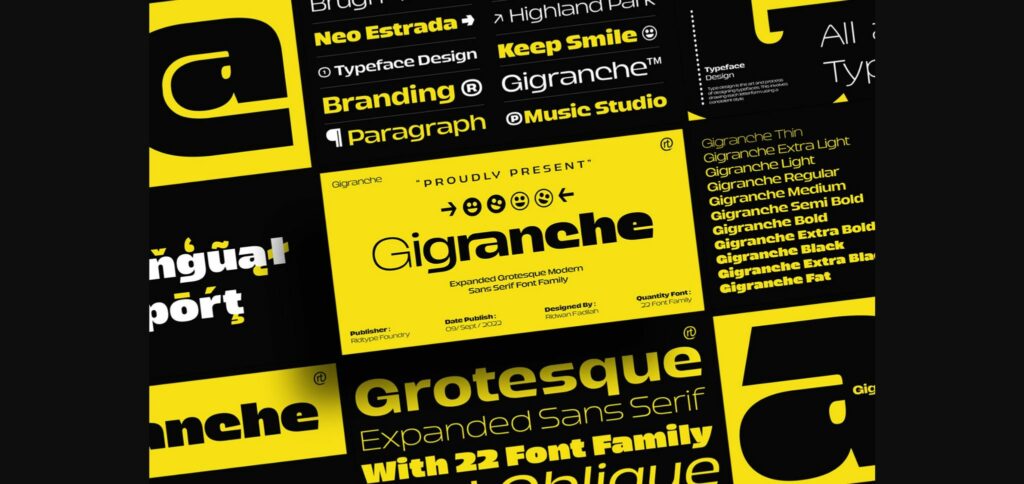 Gigranche Font Poster 3