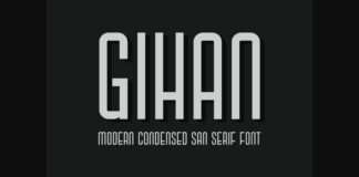 Gihan Font Poster 1