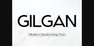 Gilgan Font Poster 1