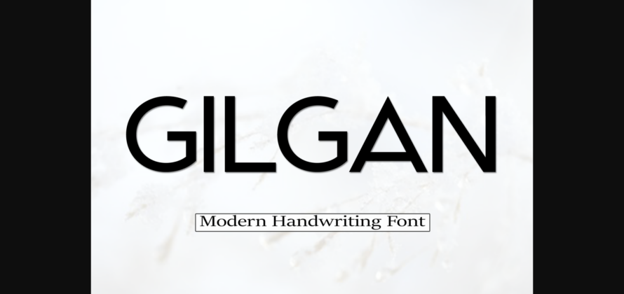 Gilgan Font Poster 1