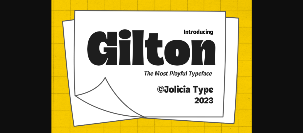 Gilton Font Poster 3