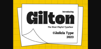 Gilton Font Poster 1