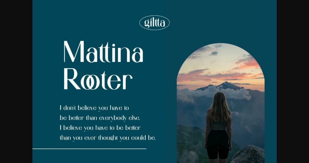 Giltta Font Poster 7