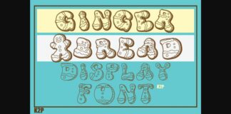 Ginger Bread Font Poster 1