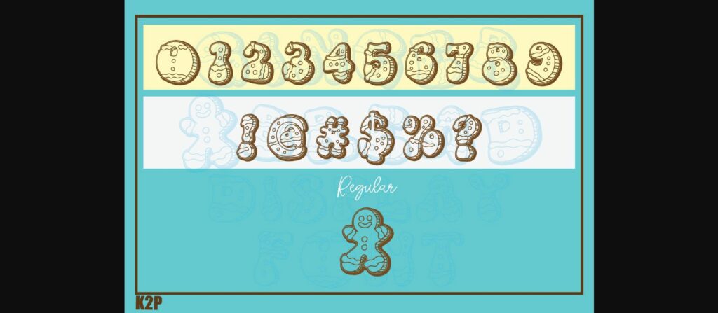 Ginger Bread Font Poster 10