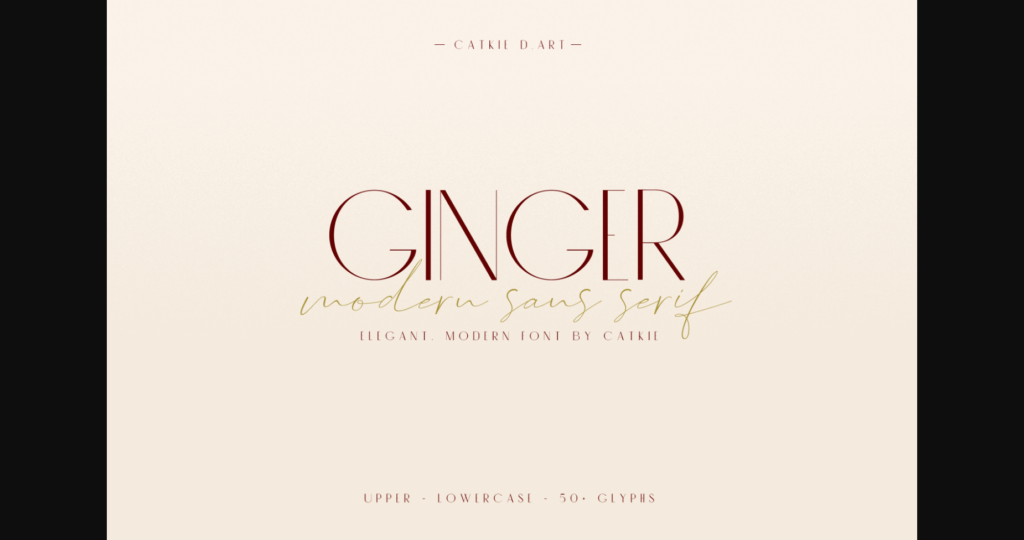 Ginger Font Poster 1