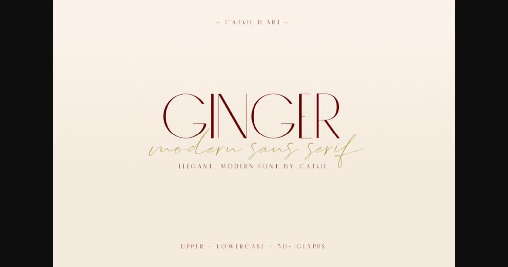 Ginger Font Poster 3