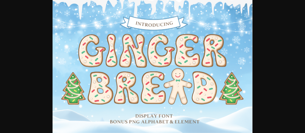 Gingerbread Font Poster 3