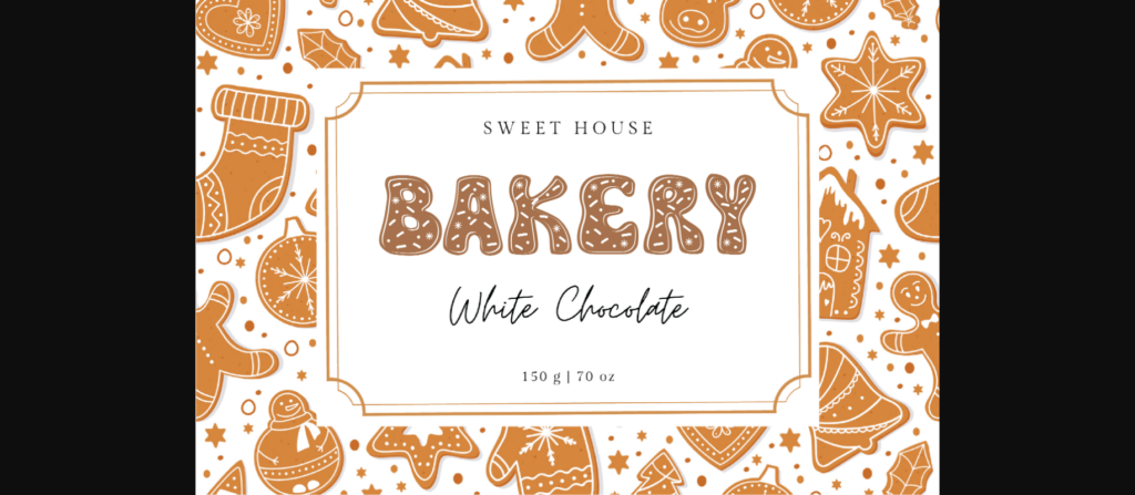 Gingerbread Font Poster 5