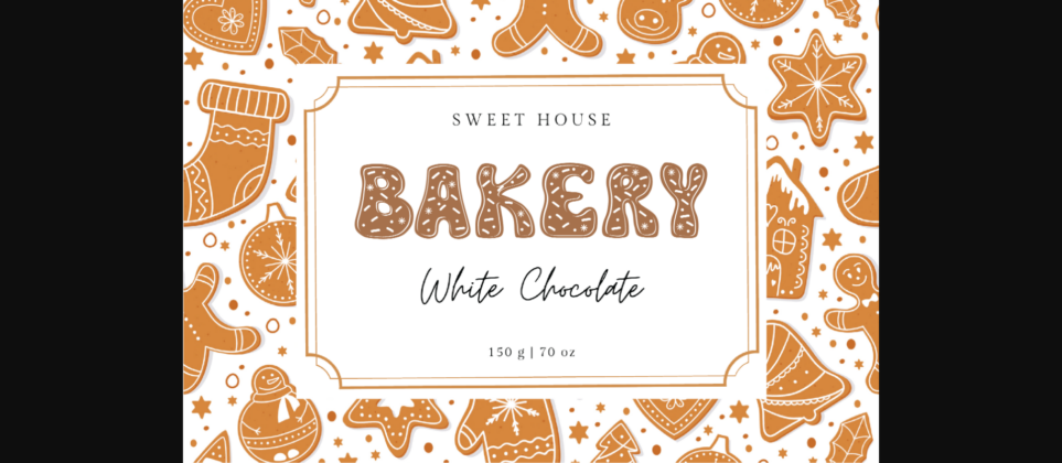 Gingerbread Font Poster 5