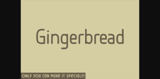 Gingerbread Font Poster 1