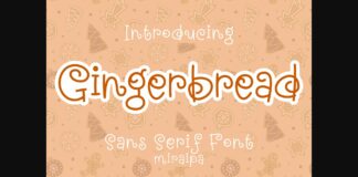 Gingerbread Font Poster 1