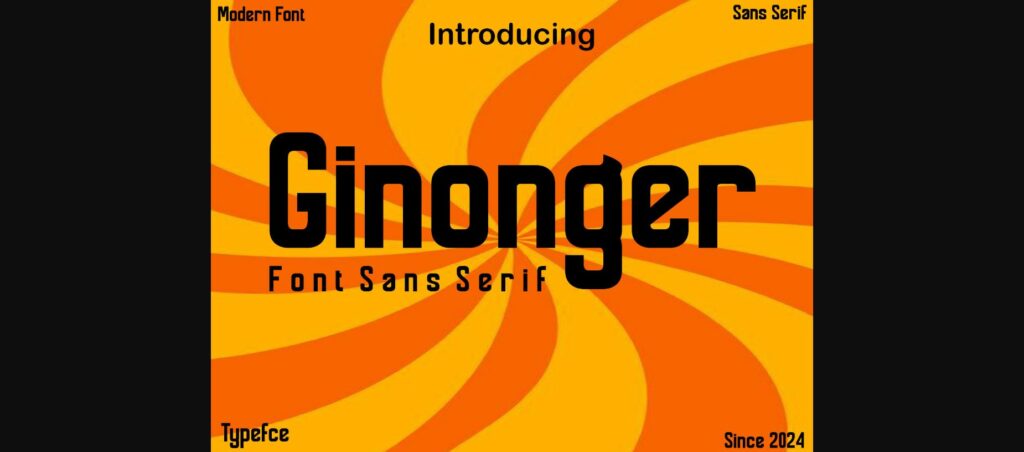 Ginonger Font Poster 3