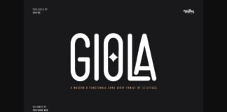 Giola Font Poster 1