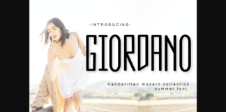 Giordano Font Poster 1