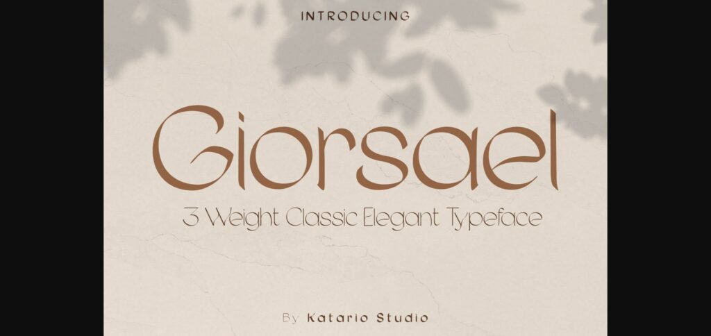 Giorsael Font Poster 3