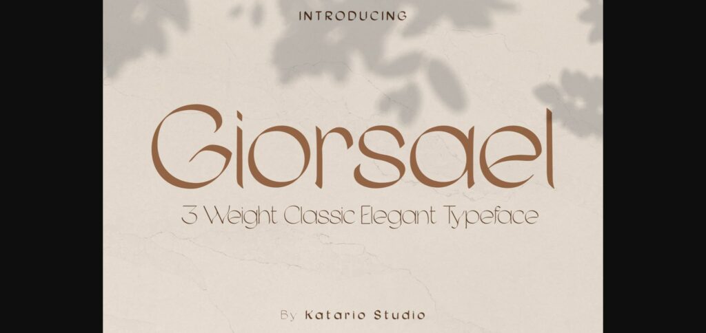 Giorsael Font Poster 1