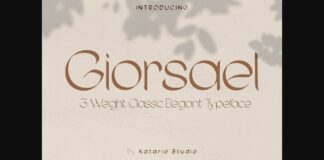 Giorsael Font Poster 1