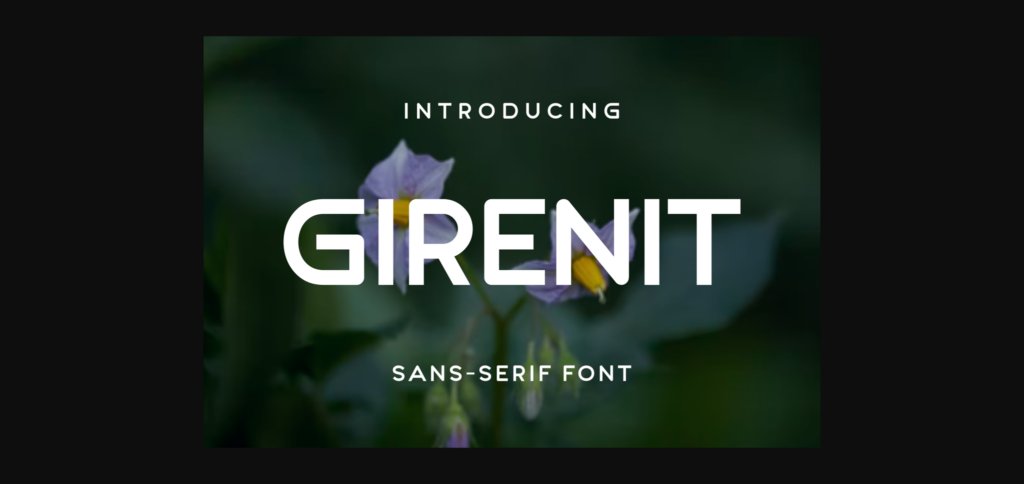 Girenit Font Poster 3