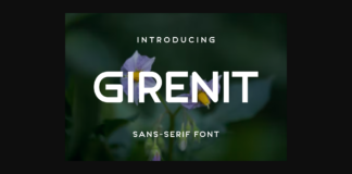 Girenit Font Poster 1