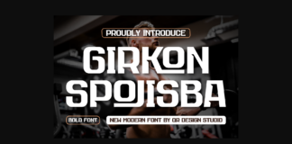 Girkon Spojisba Font Poster 1