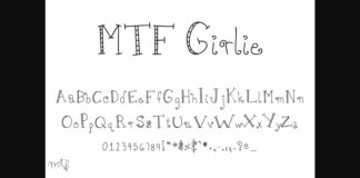 Girlie Font Poster 1