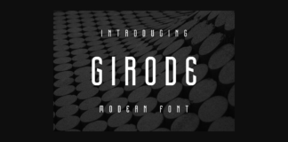 Girode Font Poster 1