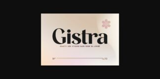 Gistra Font Poster 1