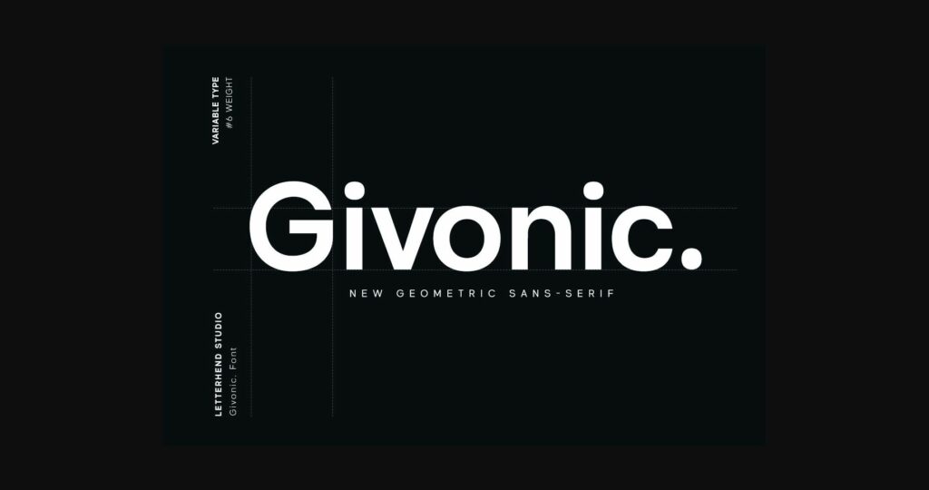 Givonic Font Poster 1