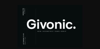 Givonic Font Poster 1