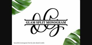 Glam Monogram Font Poster 1