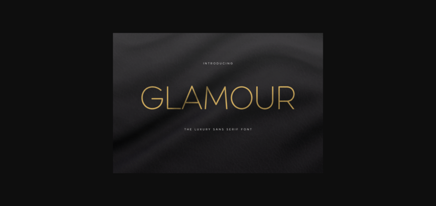 Glamour Font Poster 3