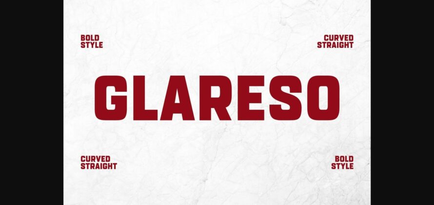 Glareso Font Poster 3