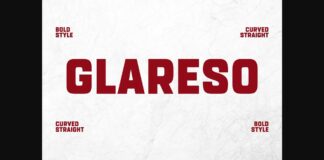 Glareso Font Poster 1