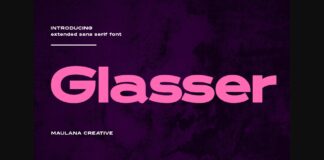 Glasser Font Poster 1