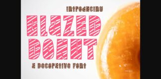 Glazed Donut Font Poster 1