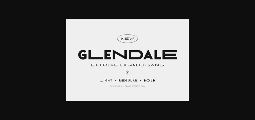 Glendale Font Poster 3