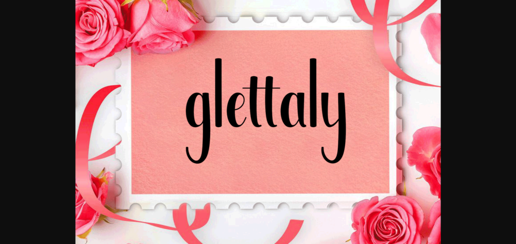 Glettaly Font Poster 3