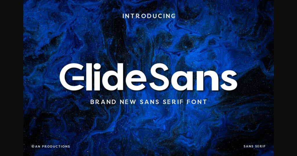 Glide Sans Font Poster 3