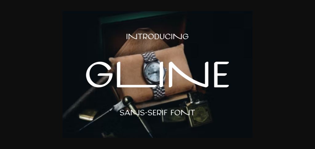 Gline Font Poster 3