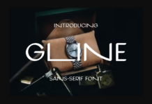 Gline Font Poster 1