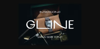 Gline Font Poster 1