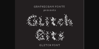 Glitch Bits Font Poster 1