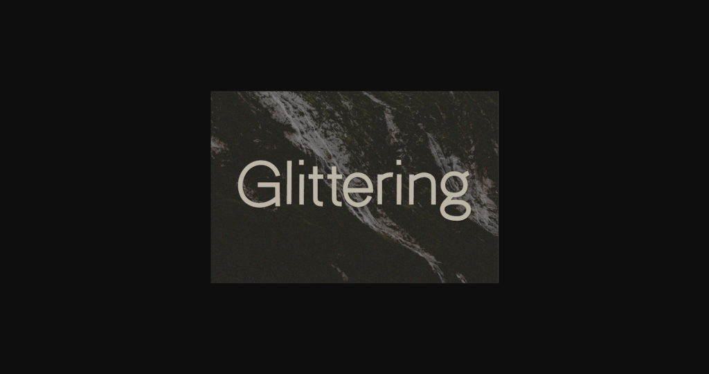 Glittering Font Poster 3